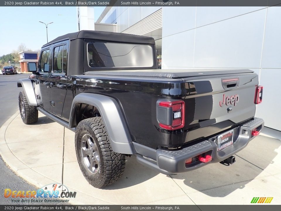 2020 Jeep Gladiator Rubicon 4x4 Black / Black/Dark Saddle Photo #3