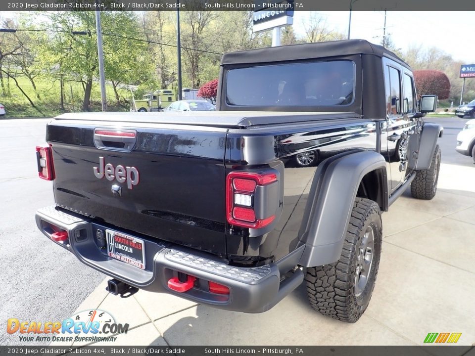2020 Jeep Gladiator Rubicon 4x4 Black / Black/Dark Saddle Photo #5