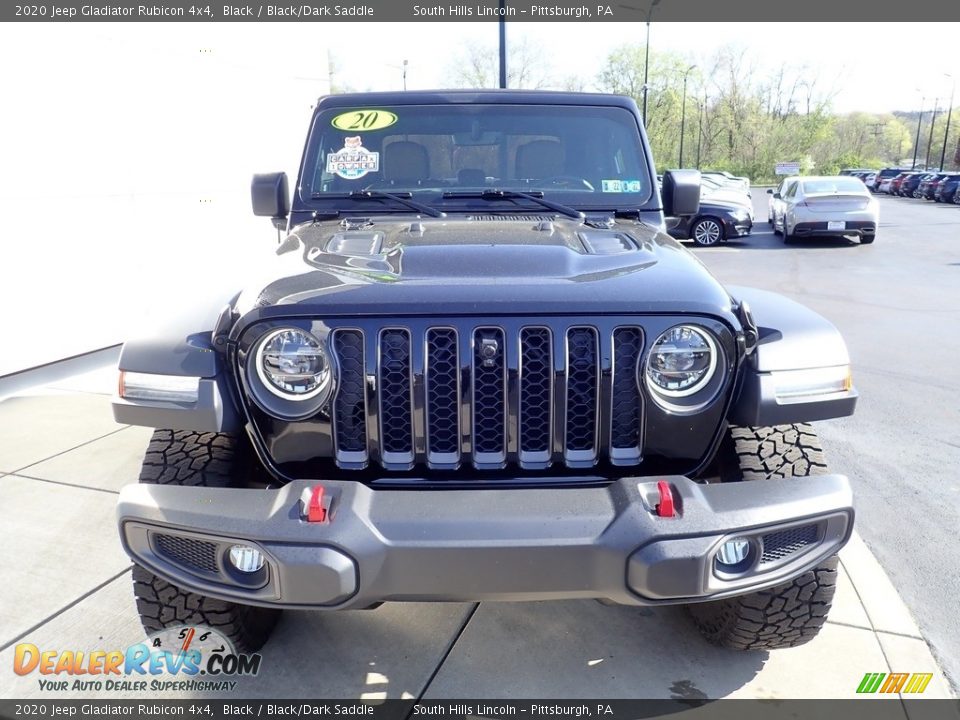 2020 Jeep Gladiator Rubicon 4x4 Black / Black/Dark Saddle Photo #8