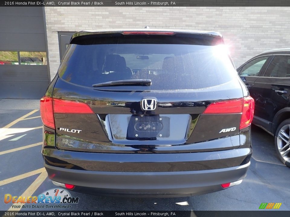 2016 Honda Pilot EX-L AWD Crystal Black Pearl / Black Photo #3