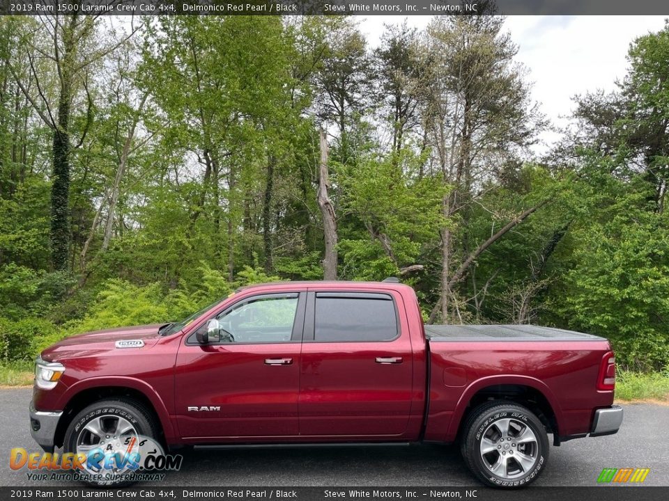 2019 Ram 1500 Laramie Crew Cab 4x4 Delmonico Red Pearl / Black Photo #1