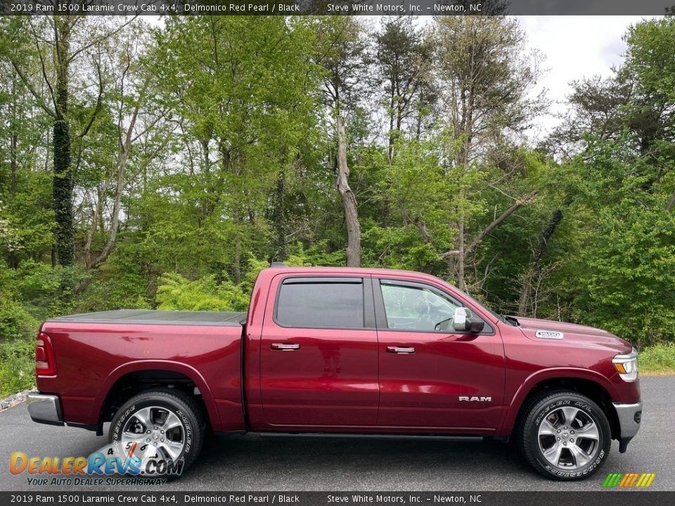 2019 Ram 1500 Laramie Crew Cab 4x4 Delmonico Red Pearl / Black Photo #6