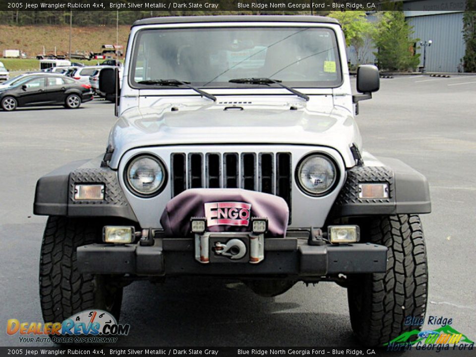 2005 Jeep Wrangler Rubicon 4x4 Bright Silver Metallic / Dark Slate Gray Photo #8