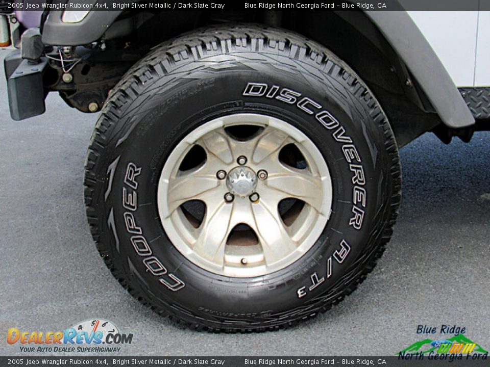 2005 Jeep Wrangler Rubicon 4x4 Bright Silver Metallic / Dark Slate Gray Photo #9