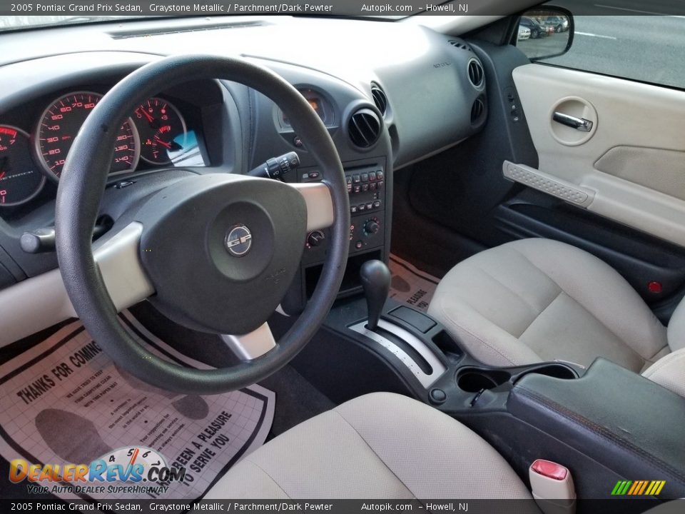 2005 Pontiac Grand Prix Sedan Graystone Metallic / Parchment/Dark Pewter Photo #9