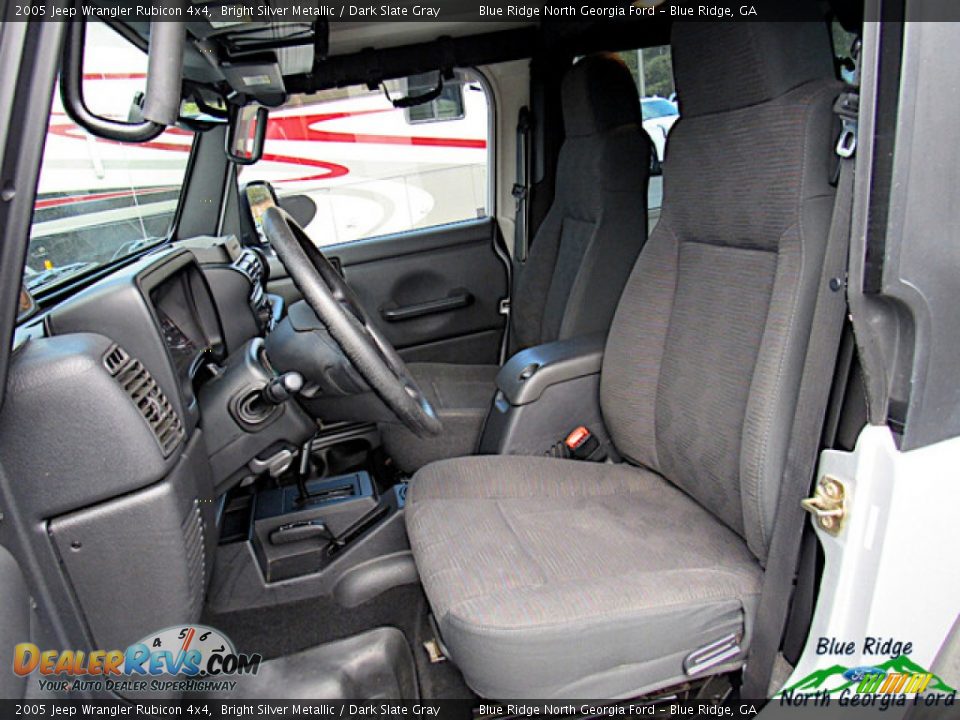 2005 Jeep Wrangler Rubicon 4x4 Bright Silver Metallic / Dark Slate Gray Photo #11