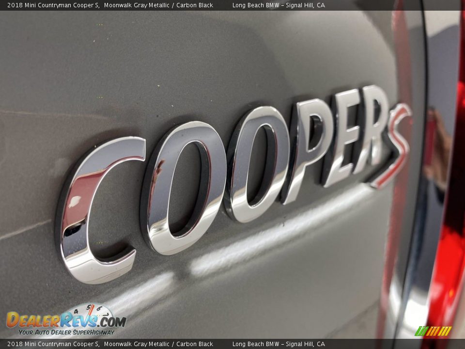 2018 Mini Countryman Cooper S Moonwalk Gray Metallic / Carbon Black Photo #11