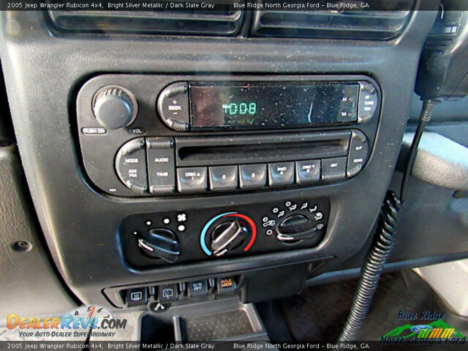 2005 Jeep Wrangler Rubicon 4x4 Bright Silver Metallic / Dark Slate Gray Photo #17