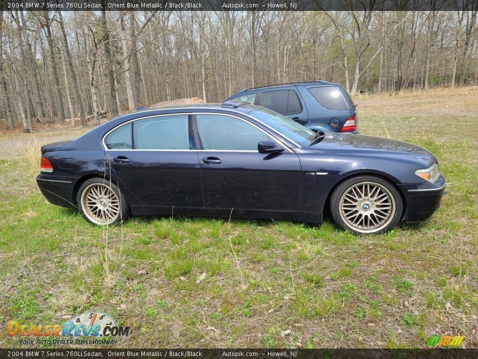 2004 BMW 7 Series 760Li Sedan Orient Blue Metallic / Black/Black Photo #1