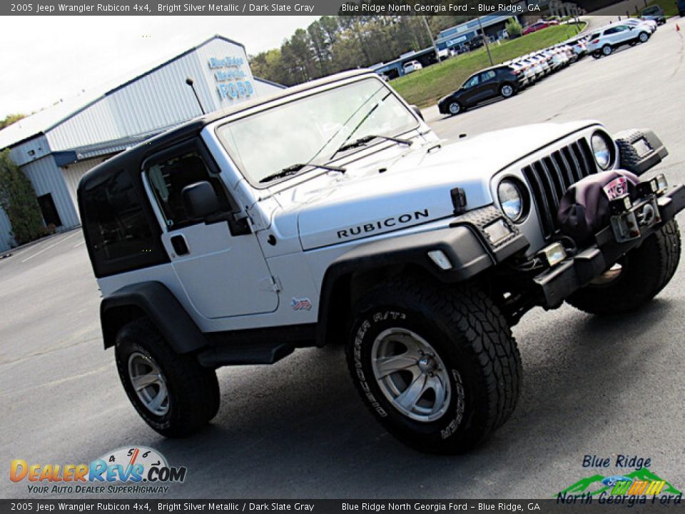 2005 Jeep Wrangler Rubicon 4x4 Bright Silver Metallic / Dark Slate Gray Photo #22