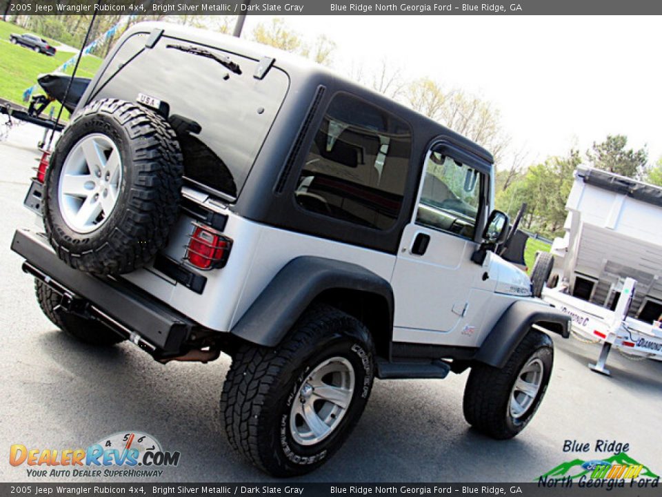 2005 Jeep Wrangler Rubicon 4x4 Bright Silver Metallic / Dark Slate Gray Photo #23