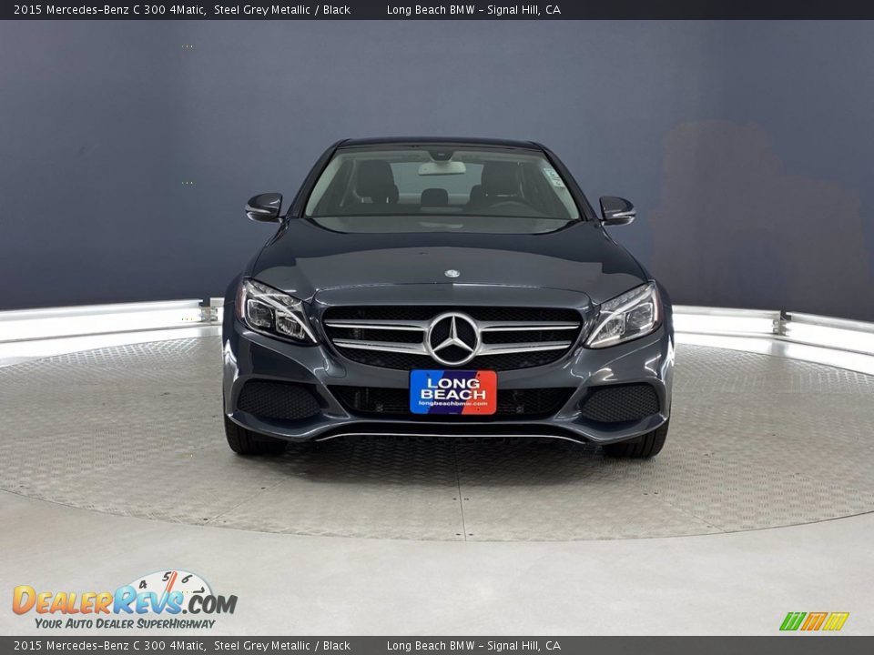 2015 Mercedes-Benz C 300 4Matic Steel Grey Metallic / Black Photo #2