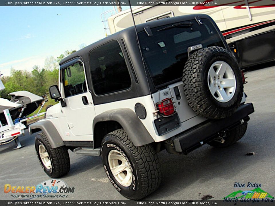 2005 Jeep Wrangler Rubicon 4x4 Bright Silver Metallic / Dark Slate Gray Photo #24