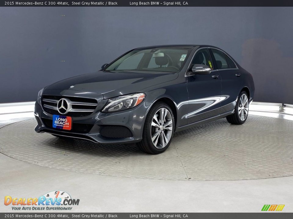 2015 Mercedes-Benz C 300 4Matic Steel Grey Metallic / Black Photo #3