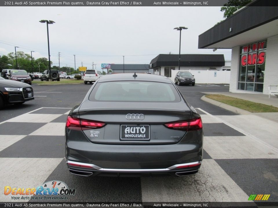 2021 Audi A5 Sportback Premium Plus quattro Daytona Gray Pearl Effect / Black Photo #4