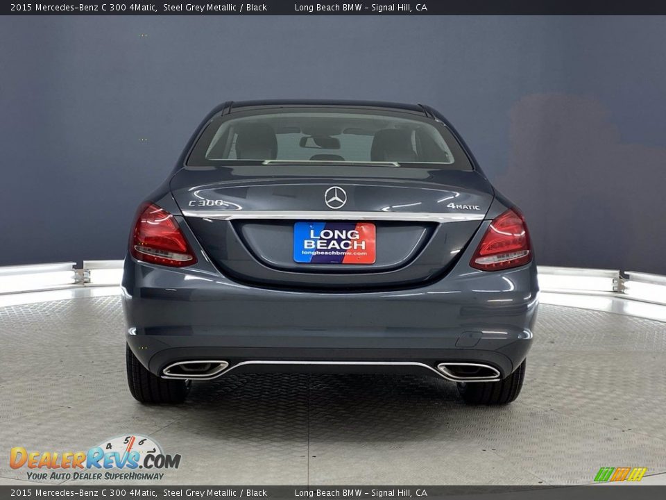 2015 Mercedes-Benz C 300 4Matic Steel Grey Metallic / Black Photo #4