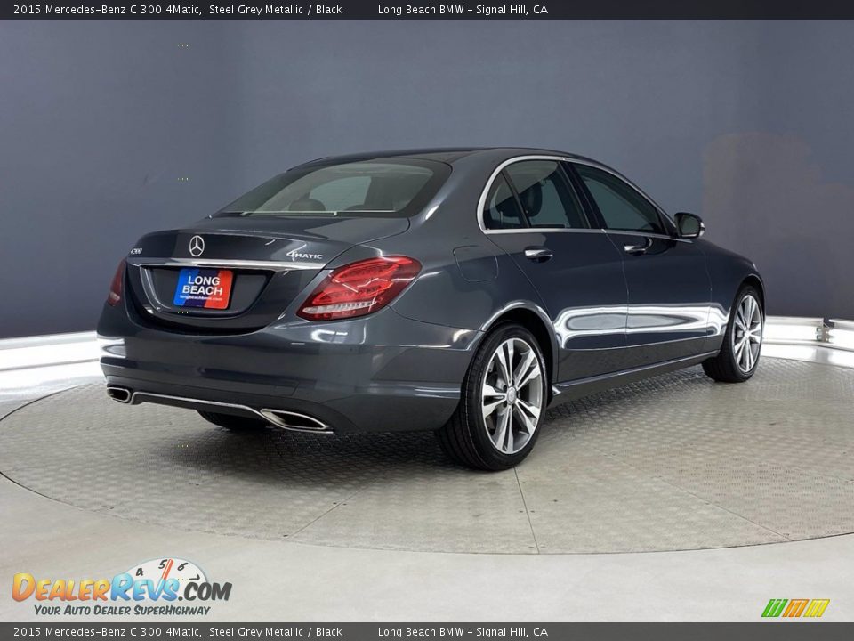 2015 Mercedes-Benz C 300 4Matic Steel Grey Metallic / Black Photo #5