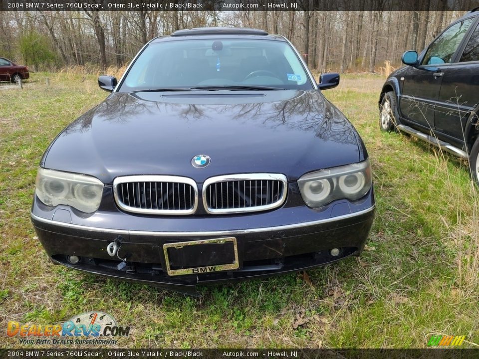 2004 BMW 7 Series 760Li Sedan Orient Blue Metallic / Black/Black Photo #6