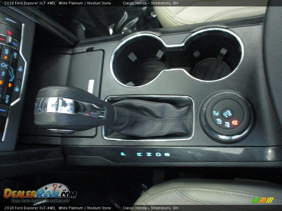 2018 Ford Explorer XLT 4WD White Platinum / Medium Stone Photo #36