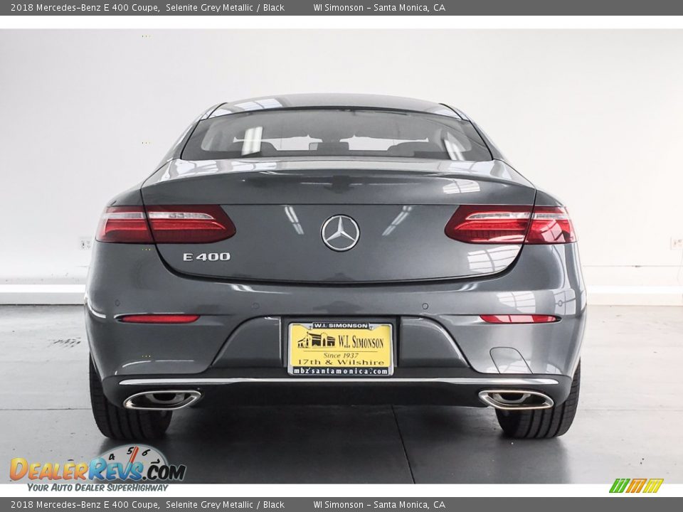 2018 Mercedes-Benz E 400 Coupe Selenite Grey Metallic / Black Photo #4