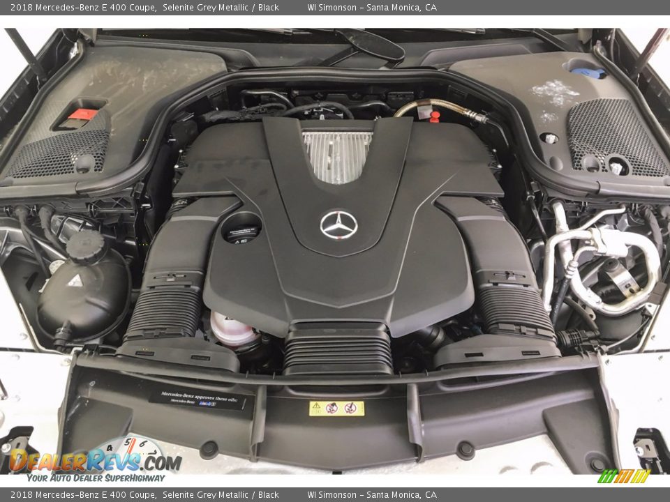 2018 Mercedes-Benz E 400 Coupe Selenite Grey Metallic / Black Photo #8