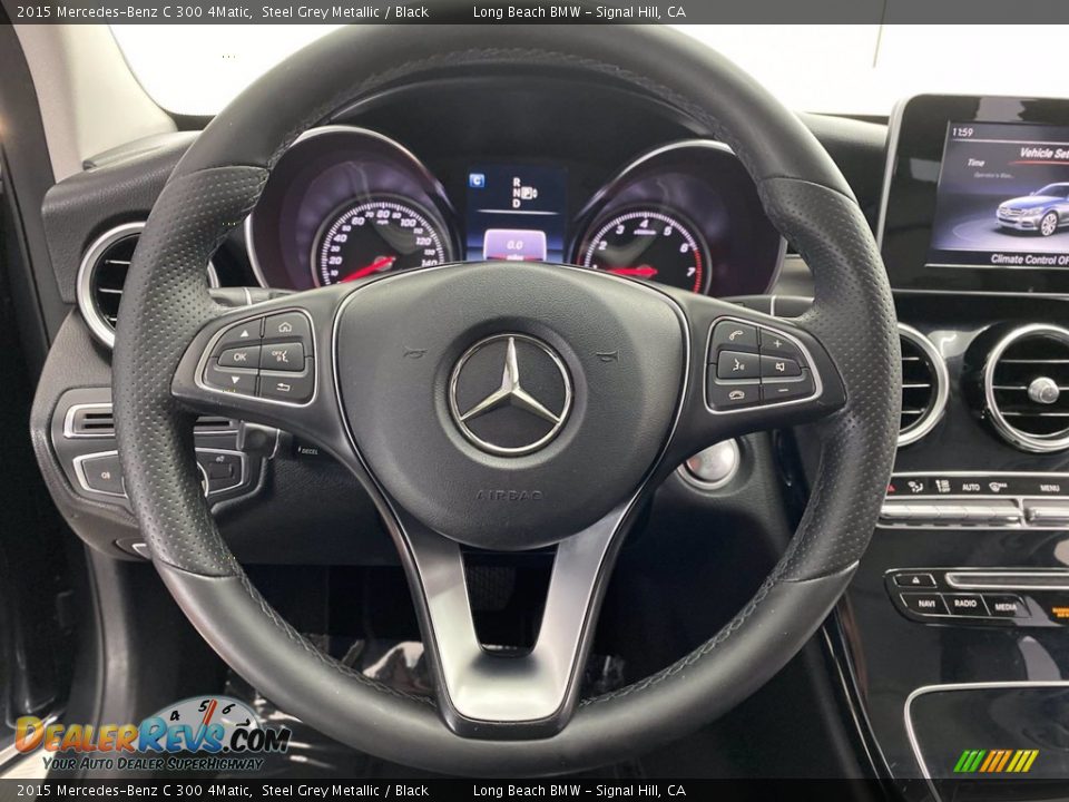 2015 Mercedes-Benz C 300 4Matic Steering Wheel Photo #18