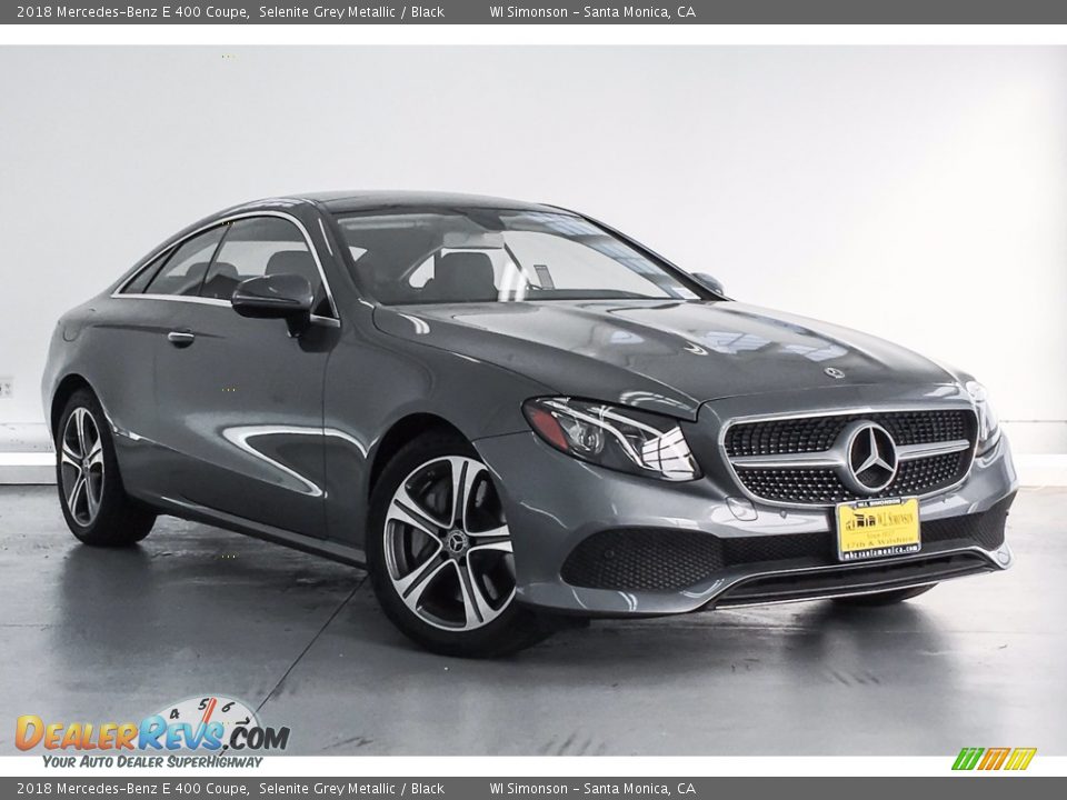 2018 Mercedes-Benz E 400 Coupe Selenite Grey Metallic / Black Photo #12