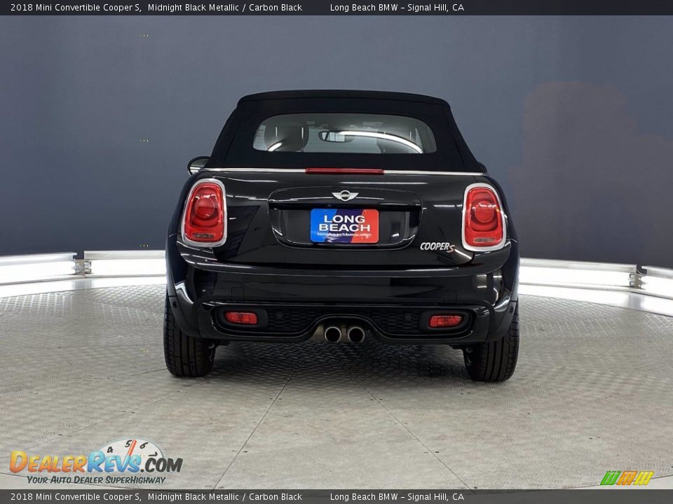 2018 Mini Convertible Cooper S Midnight Black Metallic / Carbon Black Photo #4