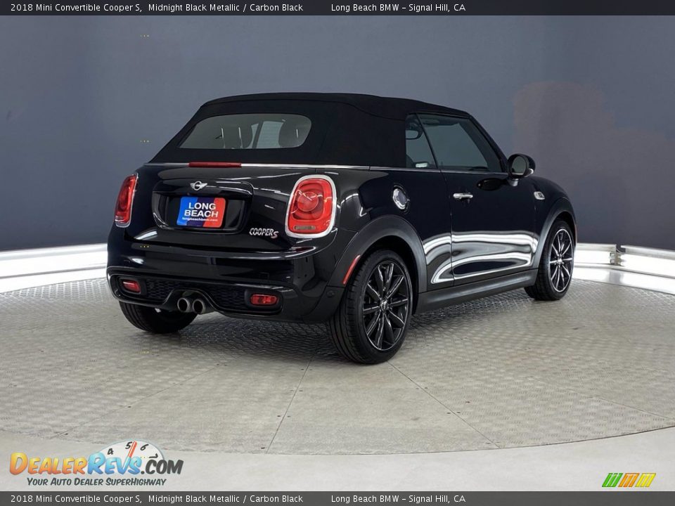 2018 Mini Convertible Cooper S Midnight Black Metallic / Carbon Black Photo #5