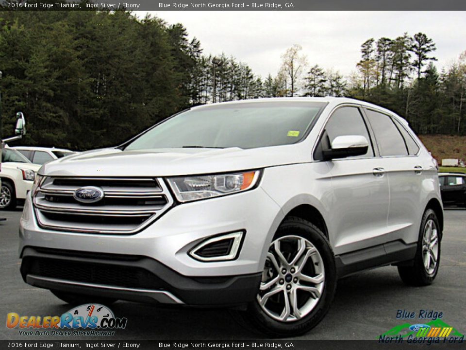 2016 Ford Edge Titanium Ingot Silver / Ebony Photo #1