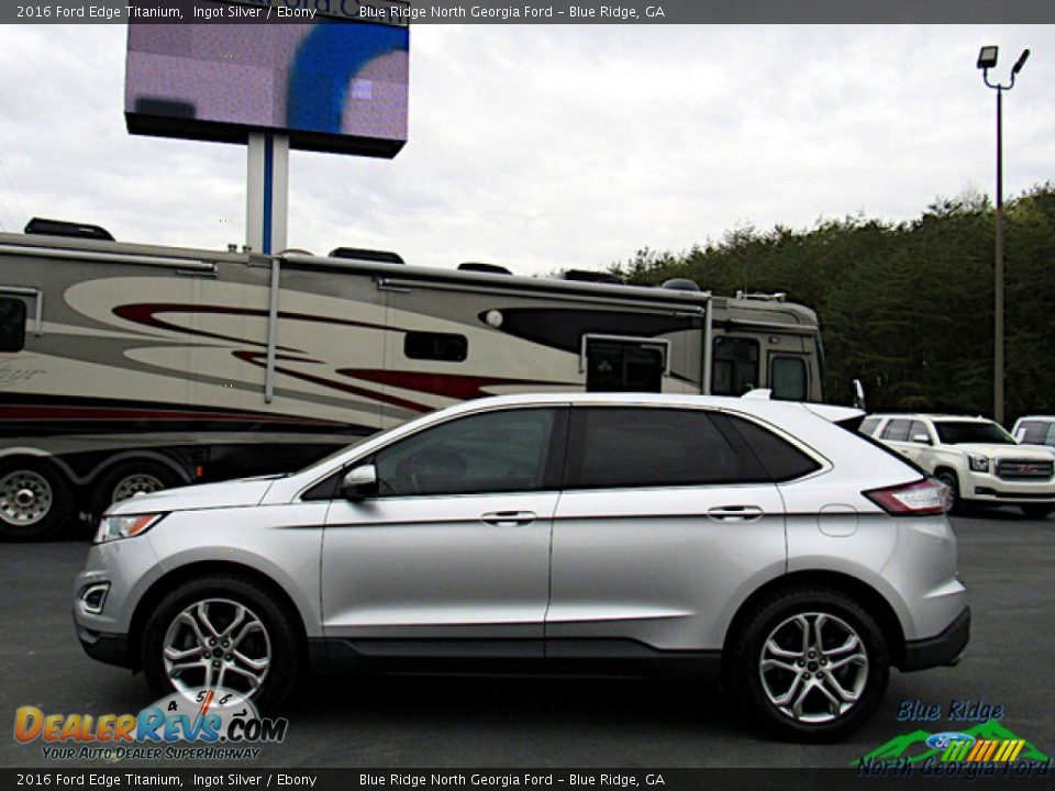 2016 Ford Edge Titanium Ingot Silver / Ebony Photo #2