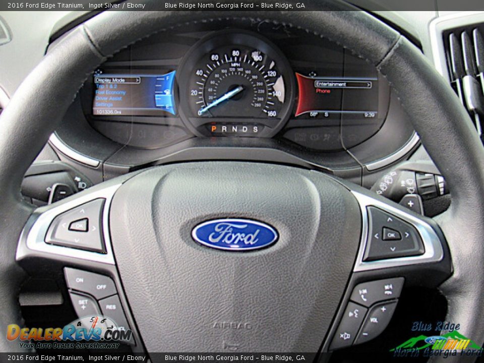 2016 Ford Edge Titanium Ingot Silver / Ebony Photo #17