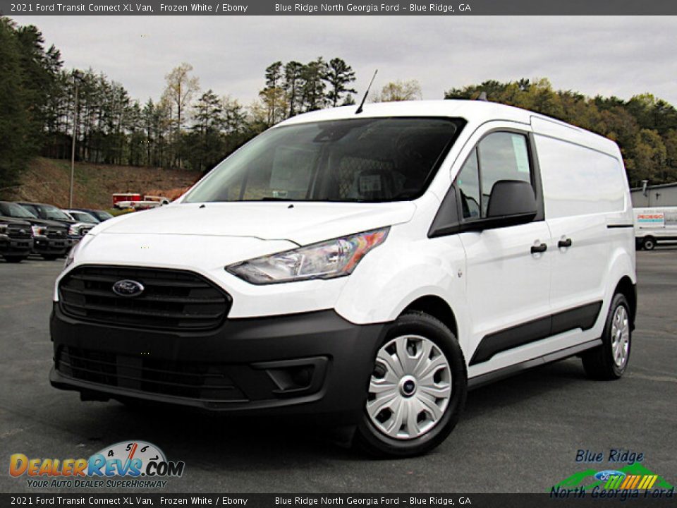 2021 Ford Transit Connect XL Van Frozen White / Ebony Photo #1