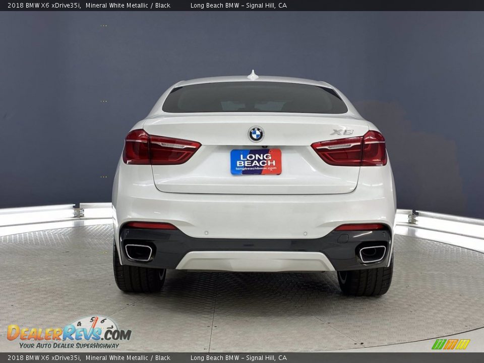 2018 BMW X6 xDrive35i Mineral White Metallic / Black Photo #4