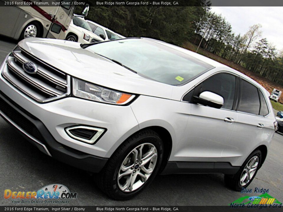 2016 Ford Edge Titanium Ingot Silver / Ebony Photo #26