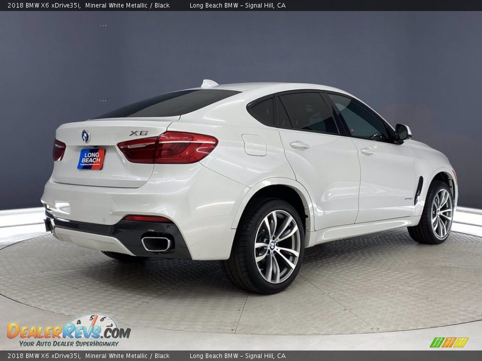 2018 BMW X6 xDrive35i Mineral White Metallic / Black Photo #5