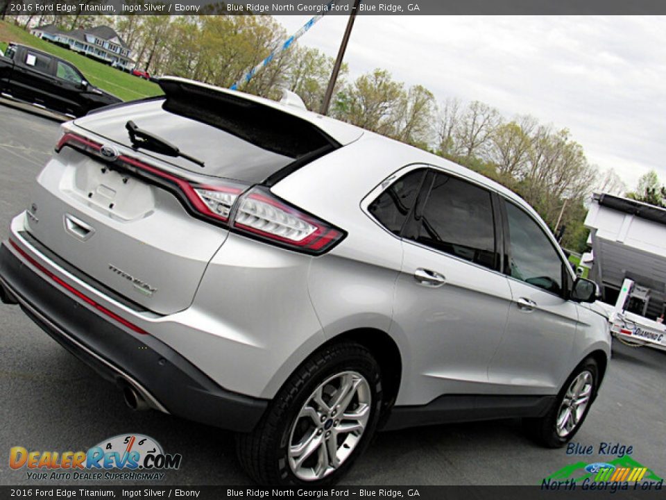 2016 Ford Edge Titanium Ingot Silver / Ebony Photo #28