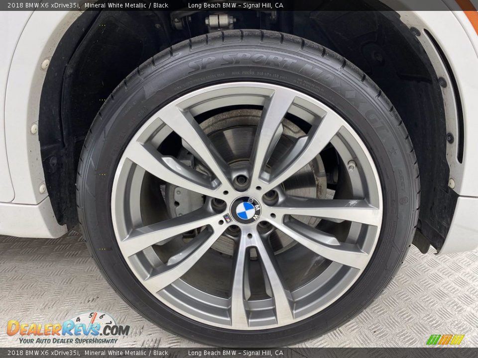2018 BMW X6 xDrive35i Mineral White Metallic / Black Photo #6