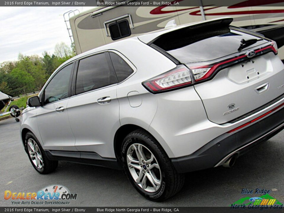 2016 Ford Edge Titanium Ingot Silver / Ebony Photo #29