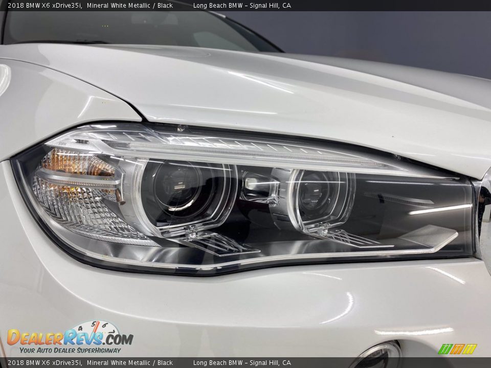 2018 BMW X6 xDrive35i Mineral White Metallic / Black Photo #7