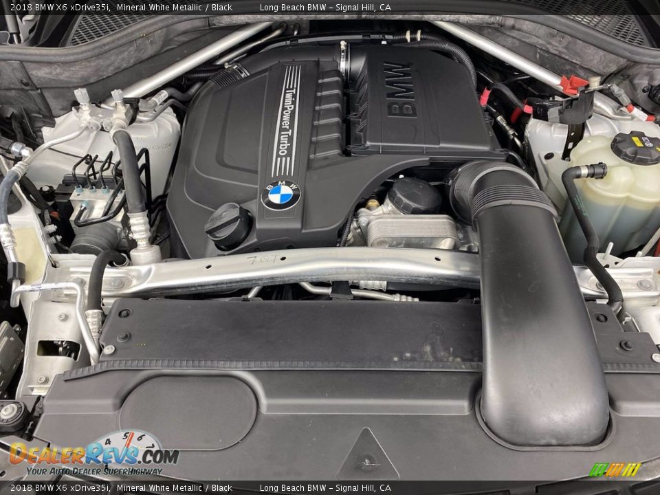 2018 BMW X6 xDrive35i Mineral White Metallic / Black Photo #12