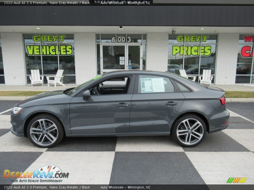 2020 Audi A3 2.0 Premium Nano Gray Metallic / Black Photo #1