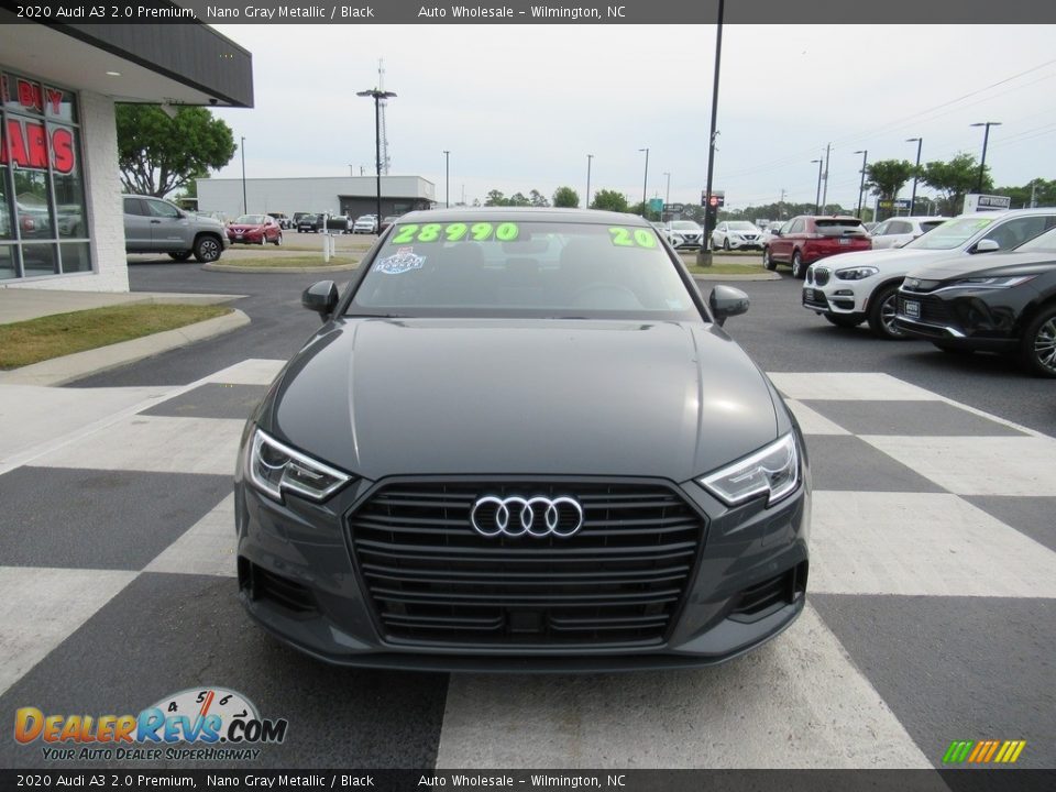 2020 Audi A3 2.0 Premium Nano Gray Metallic / Black Photo #2