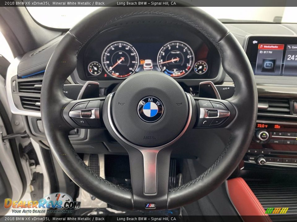 2018 BMW X6 xDrive35i Mineral White Metallic / Black Photo #18