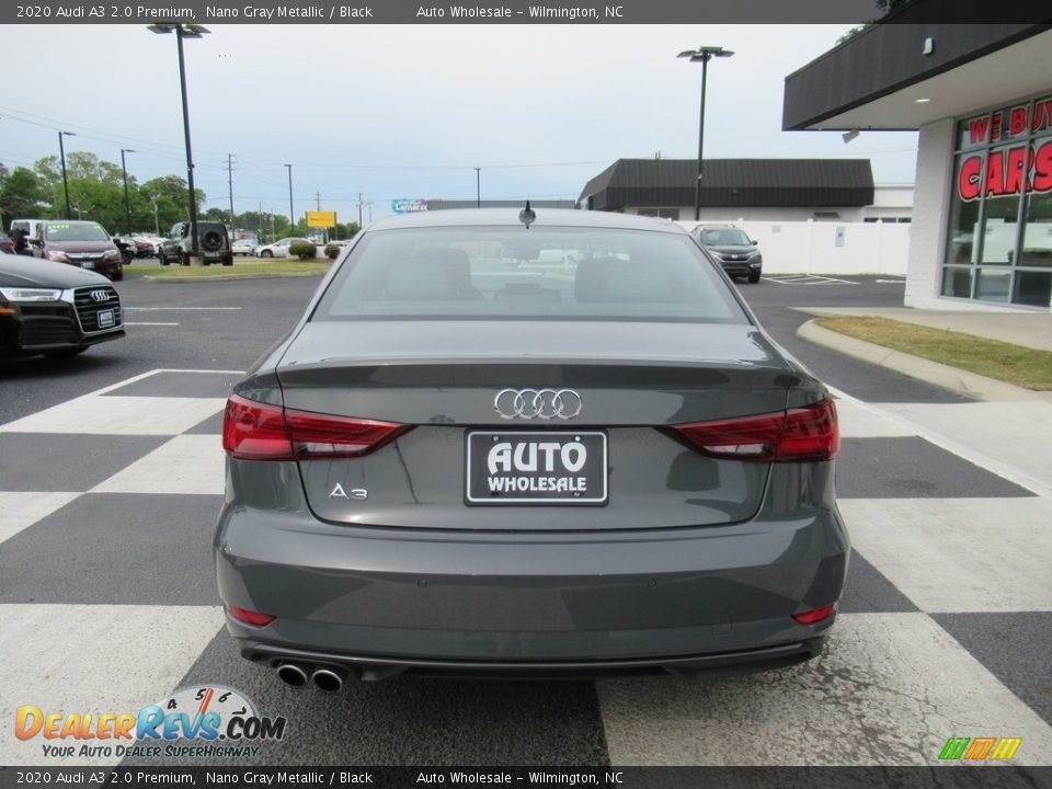 2020 Audi A3 2.0 Premium Nano Gray Metallic / Black Photo #4
