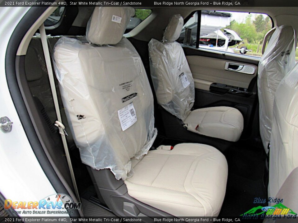 2021 Ford Explorer Platinum 4WD Star White Metallic Tri-Coat / Sandstone Photo #13