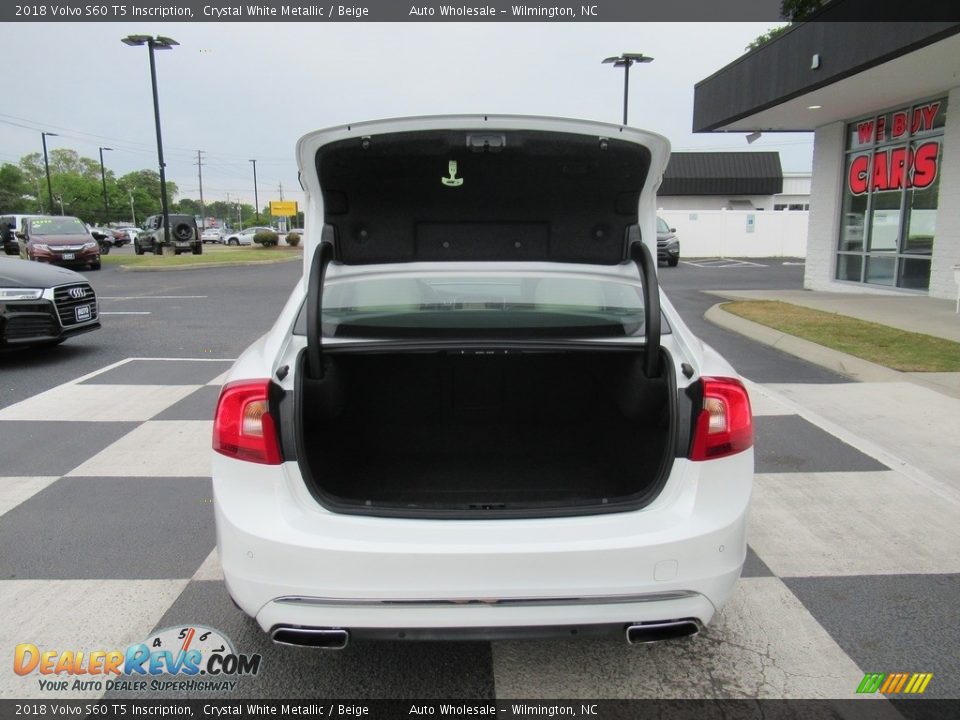 2018 Volvo S60 T5 Inscription Crystal White Metallic / Beige Photo #5