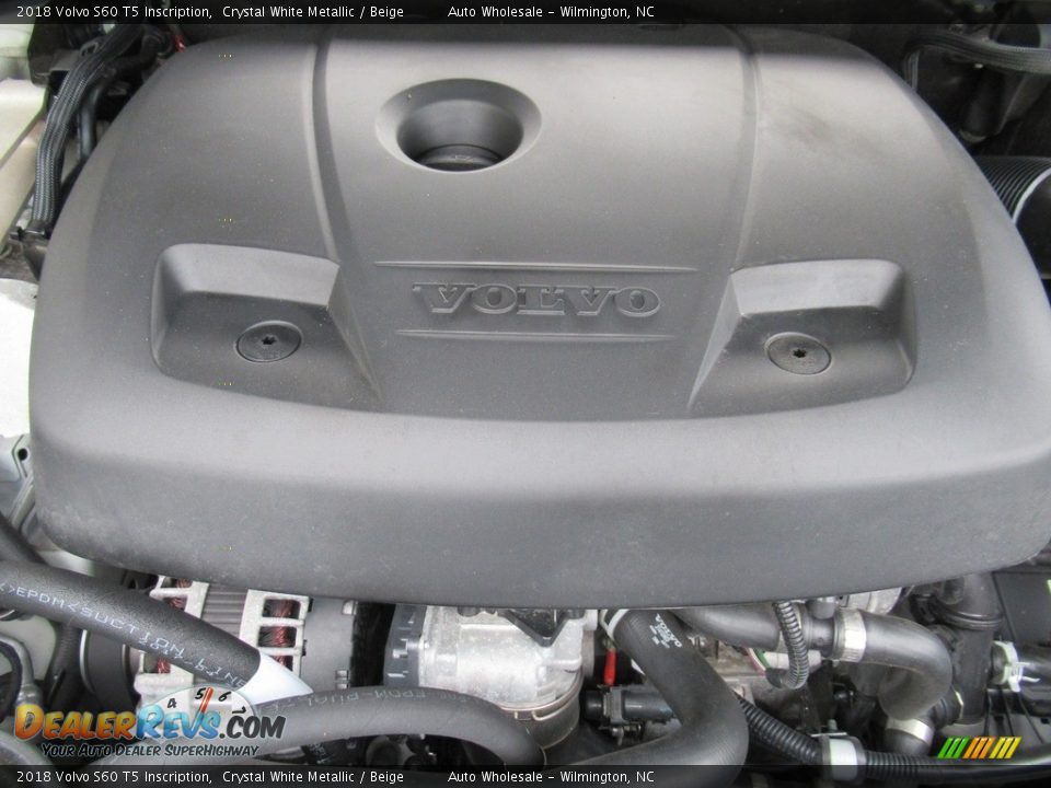 2018 Volvo S60 T5 Inscription Crystal White Metallic / Beige Photo #6