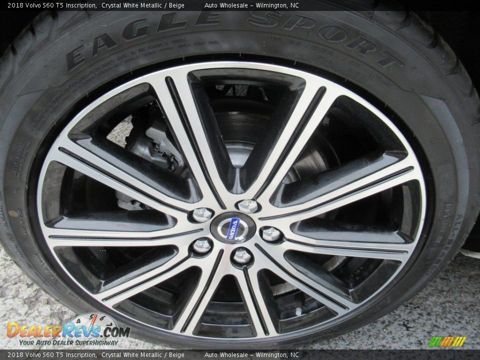 2018 Volvo S60 T5 Inscription Crystal White Metallic / Beige Photo #7