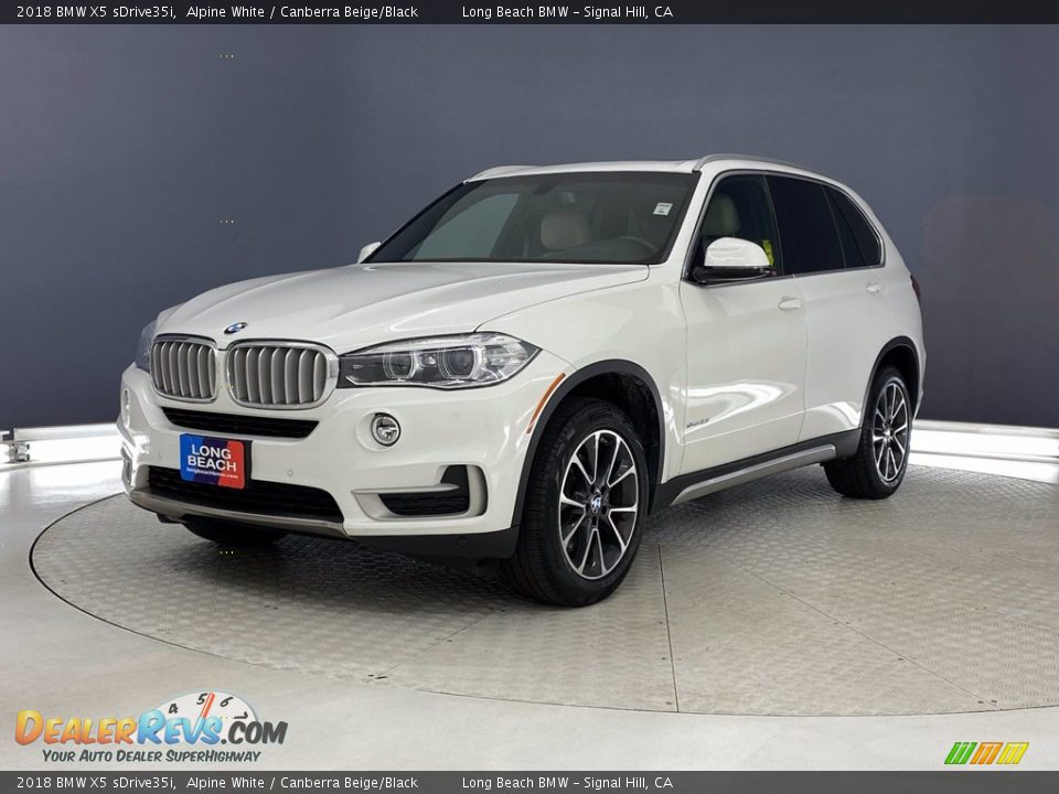 2018 BMW X5 sDrive35i Alpine White / Canberra Beige/Black Photo #3